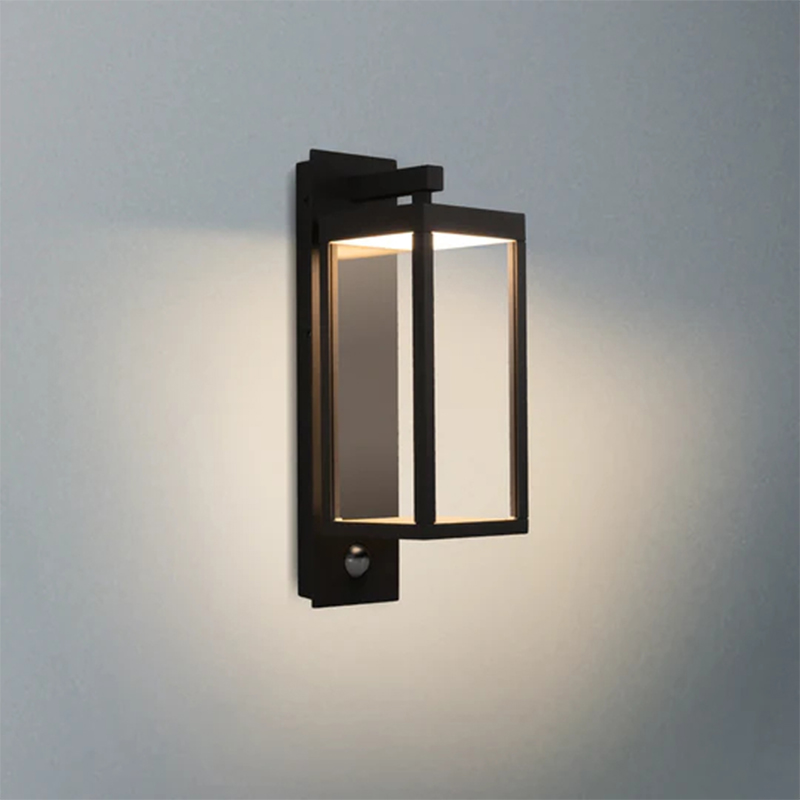 22529 IP54 13W 750LM LED čierna/biela/šedá/nočná senzor vonkajšieho nástenného svetla