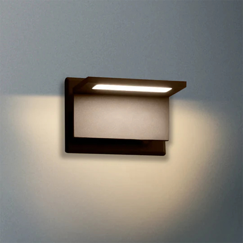 17309 IP54 10W 680LM LED čierna/šedá/biela vonkajšia stena svetlo